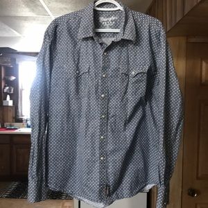 Men’s Wrangler Retro Pearl Snap Dress Shirt
